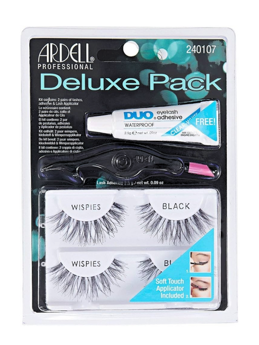 Ardell Deluxe Pack Wispies Lashes - Black Packaging