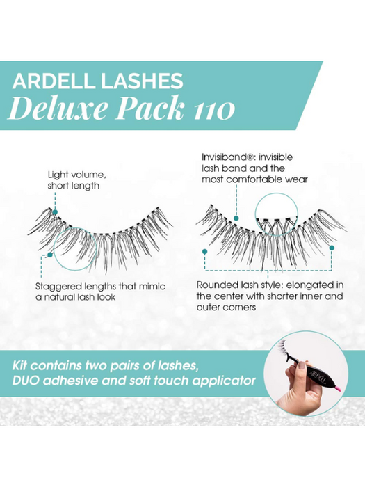 Ardell False Lashes Deluxe Pack 110 Black Information