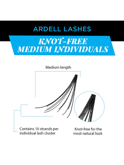 Ardell Medium-Black 56 Knot-Free Individual Lashes