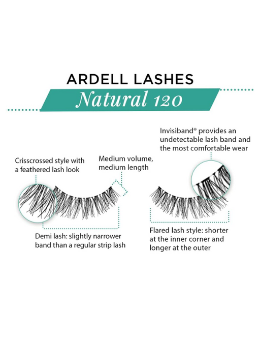 Ardell Natural Lashes 120 - Black Informations