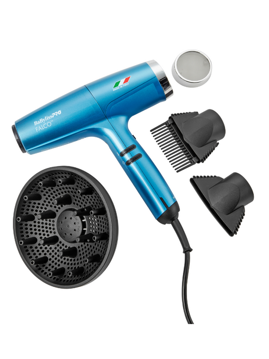 BabylissPro Falco Blue Hair Dryer attachments