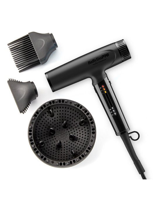 BabylissPRO Nano Titanium High-Speed Hair Dryer - Lightweight & Compact