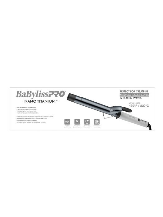 BaBylissPRO Nano Titanium Limited Edition 1¼" Extended Barrel Curling Iron (Mist Collection)