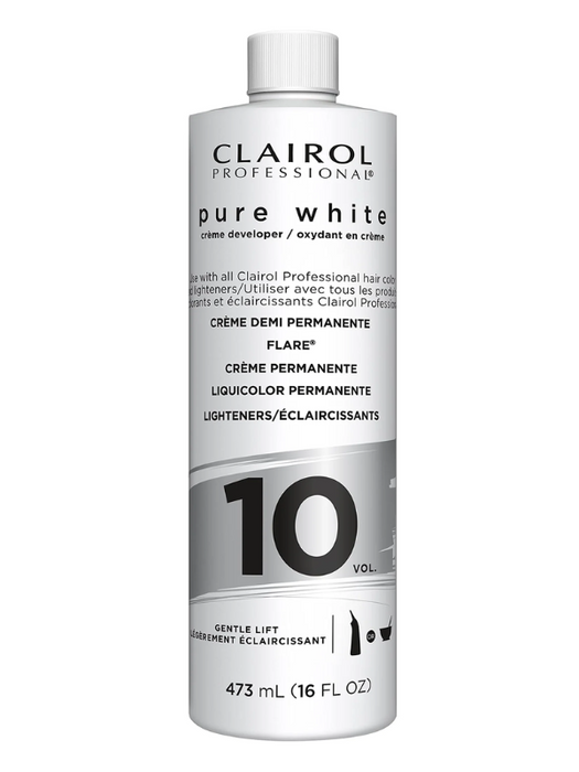 Clairol Professional Pure White Creme Developer 16 oz / 473 ml - 10 Volume