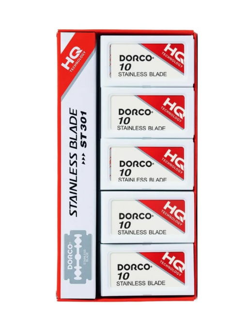 Dorco Red Double Edge Blades Original Box 10pcs