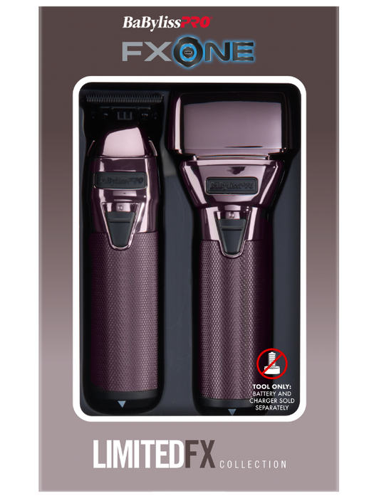 BabylissPRO FXONE Limited Edition Trimmer + Foil Shaver - Professional Grooming Tools