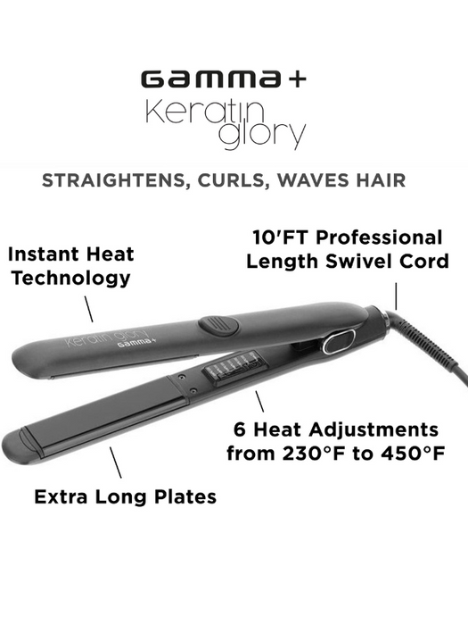 Gamma Keratin Glory Straightening Iron Open Information