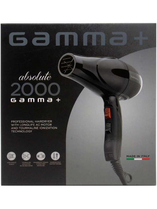 Gamma Absolute 2000 Hair Dryer Packaging