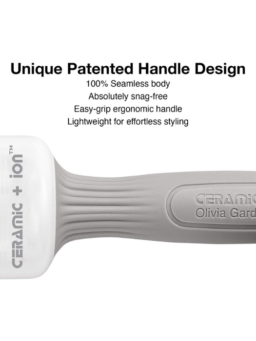 Olivia Garden Ceramic + Ion Thermal Brush ergonomic