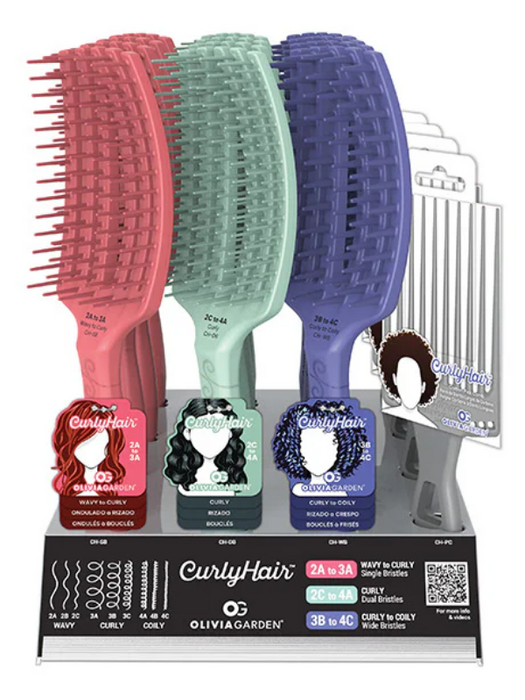 Olivia Garden detangle brush Display