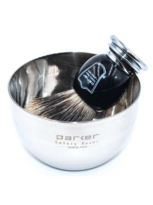 Parker Shaving Brush Parker BCPB Shaving Brush and shaving bowl