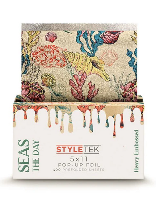 StyleTek Seas the Day Pop Up Foil 5 x 11 400 Heavy Embossed Sheets foil