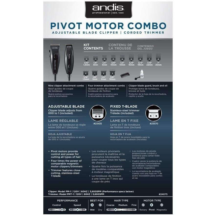 Deals Andis Pivot Motor Clipper & Trimmer Combo