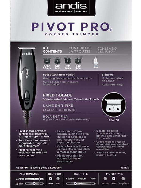 Andis Pivot Pro® T-Blade Trimmer - Precision Trimming — Vip Barber