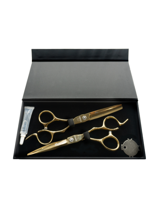 Percu Oblivion Professional Cobalt Shear Set 6'' - Cutting & Thinning Shears