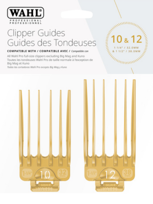 Wahl #10 & #12 Color Coded Clipper Guide Pack #3028063