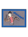 Welcome Floor Mat - Barber Pole Cartoon Horizontal 3'x4'