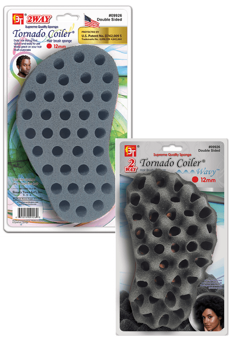 BT Tornado Coiler Double-Sided Wavy Hair Sponge 12mm