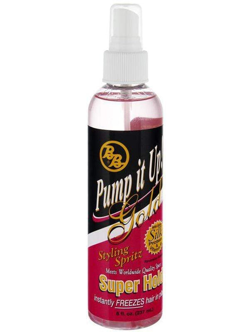 Bronner Bros Hair Spray BB Pump It Up Gold Styling Spritz Super Hold 8oz