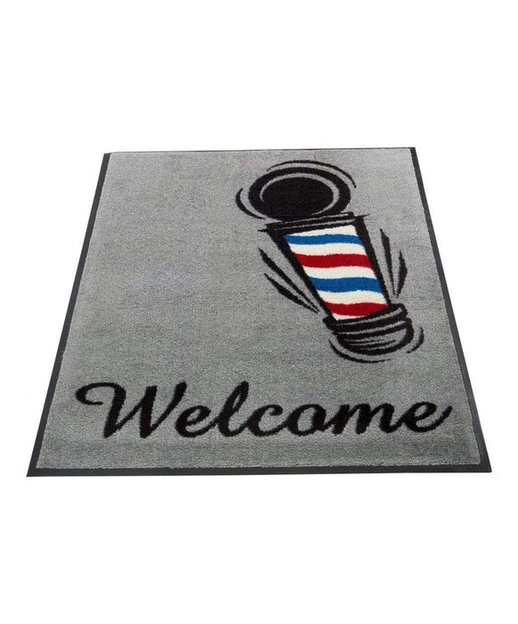 VIP BARBER SUPPLY Floor Mat Welcome Floor Mat - Barber Pole Design