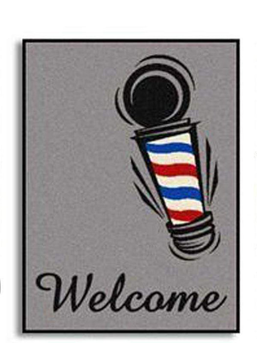 VIP BARBER SUPPLY Floor Mat Welcome Floor Mat - Barber Pole Design