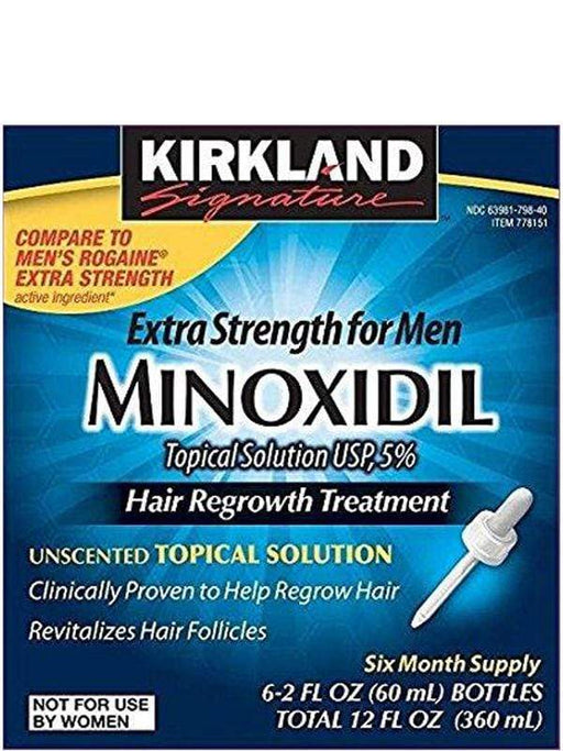 Kirkland Hair Treatment Minoxidil Hair Regrowth Treatment Extra Strength For Men