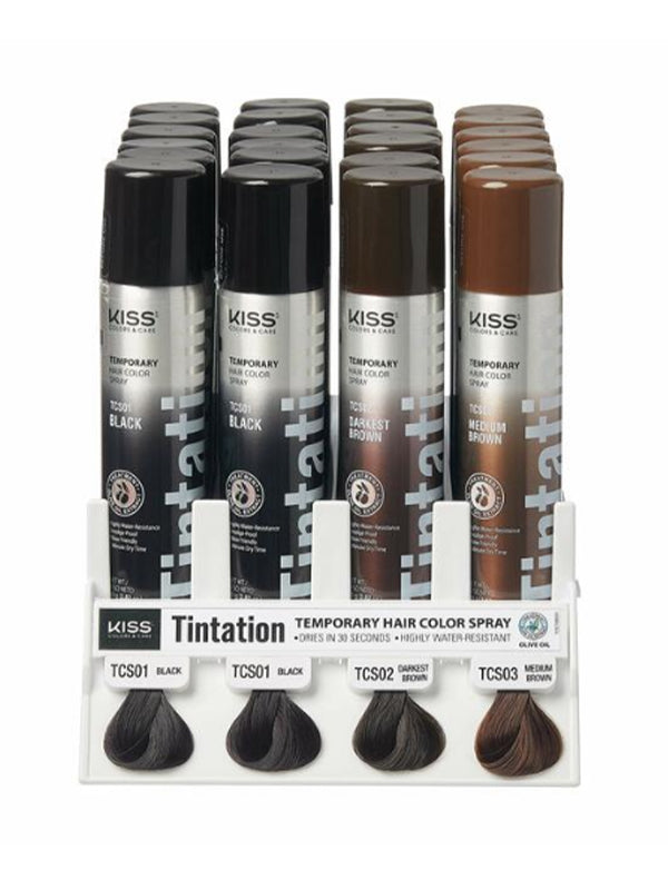 Kiss Tintation Temporary Color Spray Black 2.82 Ounce (Pack of 6) : Buy  Online at Best Price in KSA - Souq is now : Beauty