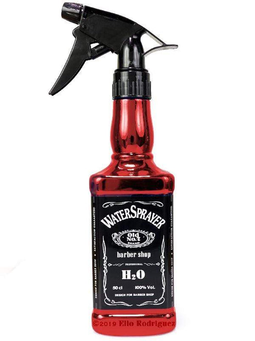 VIP BARBER SUPPLY Spray Bottles Water Spray Bottle Red Metallic 16 oz